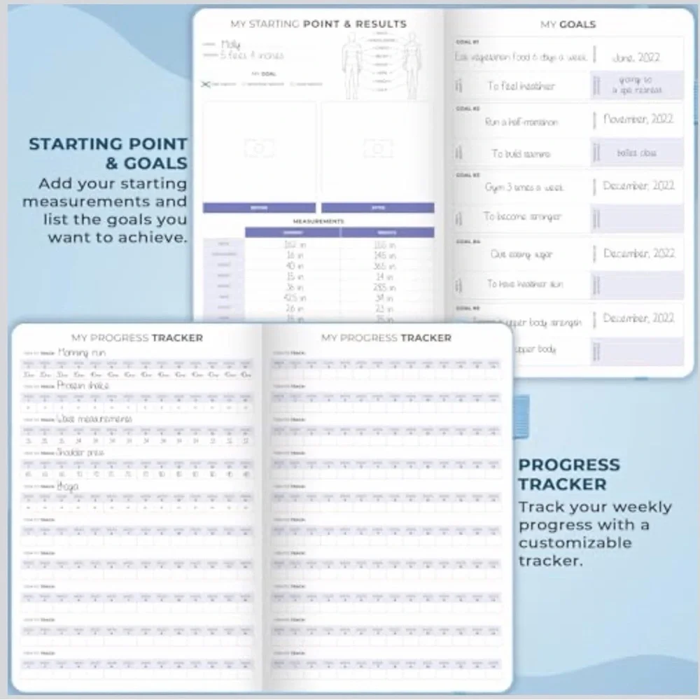 Clever‎ Fox Fitness & Food Journal Nutrition & Workout Planner Exercise Log Book